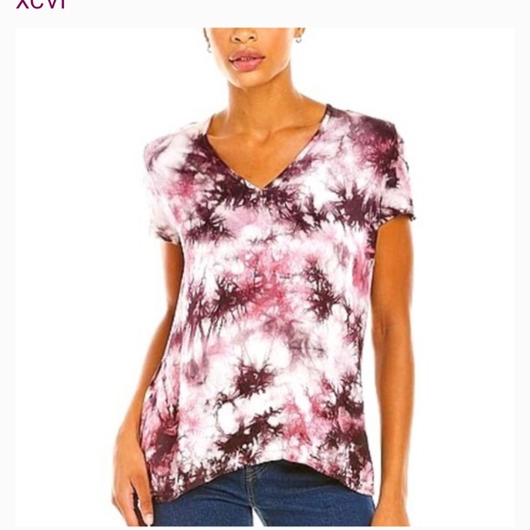 XCVI Tops - XCVI Tie Dye Cyrus Tee Top In Belvedere Wash Beloved Size XS